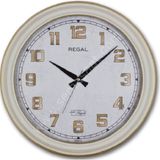 Regal 9108 W3 Beyaz Kasa Büyük Boy Duvar Saati