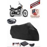 Regal Raptor Dd 150E-2F Branda Siyah Arka Çanta Uyumlu(Topcase) Motosiket Brandası Motor Örtüsü Çadır Su Geçirmez Motosiklet Kılıfı Motor Brandası,lastikli,taşıma Torbalı