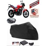 Regal Raptor Nac 250 Branda Siyah Arka Çanta Uyumlu(Topcase) Motosiket Brandası Motor Örtüsü Çadır Su Geçirmez Motosiklet Kılıfı Motor Brandası,lastikli,taşıma Torbalı