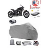 Regal Raptor Pilder 125 Branda Gri Arka Çanta Uyumlu(Topcase) Motosiket Brandası Motor Örtüsü Çadır Su Geçirmez Motosiklet Kılıfı Motor Brandası,lastikli,taşıma Torbalı