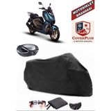 Regal Raptor XSUV125 Branda Siyah Arka Çanta Uyumlu(Topcase) Motosiket Brandası Motor Örtüsü Çadır Su Geçirmez Motosiklet Kılıfı Motor Brandası,lastikli,taşıma Torbalı