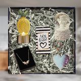 Regalo Melek Kar Küresi, Melek Kolye, Kalp Anahtarlık, Gece Lambası Hediye Seti 40