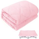 Regalo My Cot Taşınabilir Çocuk Yatağı, Joovy Seyahat Karyolası (Sadece Çarşaf, Yatak Dahil Değildir) için Çarşaf, Yumuşak Dolgulu Kılıf, Pembe