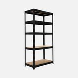 Regalux 4 Katlı Metal Raf Siyah 150x40x180 cm