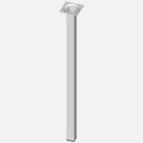 Regalux Çelik Boru Kare 500 mm Beyaz Masa Ayağı