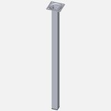 Regalux Çelik Boru Kare 500 mm Krom Masa Ayağı