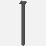 Regalux Çelik Boru Kare 500 mm Siyah Masa Ayağı