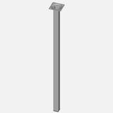 Regalux Çelik Boru Kare 600 mm Beyaz Masa Ayağı