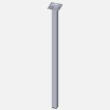 Regalux Çelik Boru Kare 600 mm Krom Masa Ayağı