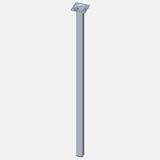 Regalux Çelik Boru Kare 700 mm Krom Masa Ayağı