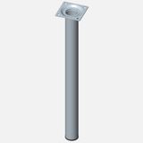 Regalux Çelik Boru Yuvarlak 400 mm Paslanmaz Çelik Renginde Masa Ayağı