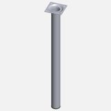 Regalux Çelik Boru Yuvarlak 500 mm Krom Masa Ayağı