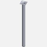 Regalux Çelik Boru Yuvarlak 600 mm Krom Masa Ayağı