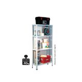 Regalux Metal 160x84x30 cm Beyaz 4 Katlı Raf