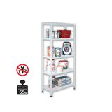 Regalux Metal 188x100x45 cm Beyaz 5 Katlı Raf