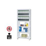 Regalux Metal 200x100x30 cm Beyaz 6 Katlı Raf