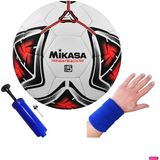 Regateador Sentetik Deri Halı Saha Futbol Topu 5 Numara El Dikişli + Pompa + Havlu Bileklik