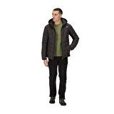 Regatta RMN199 Cranmore Puffer Antrasit Kapüşonlu Zip Erkek Ceket
