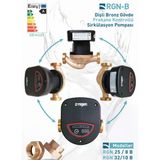 Regen Rgn-B 25/8 Bronz 120 Watt Frekans Konvertörlü Sirkülasyon Pompası (1 1/2" - 1") 6,5 M3 Debi - 8 Mss Basınç
