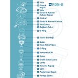 Regen Rgn-B 32/18 Bronz 260 Watt Frekans Konvertörlü Sirkülasyon Pompası (2" - 1 1/4") 11 M3 Debi - 18 Mss Basınç