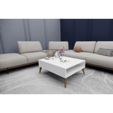 Regi Mobilya Orta Sehpa Masa Salon Sehpası Lüx Model 90X50X33 Beyaz