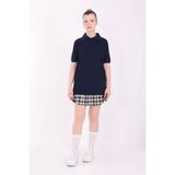 Re&Gi Rekor Unisex Yetişkin Polo Yaka Okul Tişört Basic Kısa Kollu Okul T-Shirt %100 Pamuk S-2Xl Lacivert