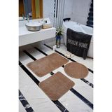 Regnum Halı Banyo Paspası Üçlü Takım 5 Renk Peluş Kaymaz Taban Yıkanabilir 60X100 - 60X40 - 60X60