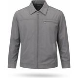 Regos Erkek Gri Battal Boy Klasik Yakalı Ince Yazlık Mevsimlik Mont&ceket - 5XL