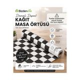 Regron Tek Kullanımlık Kağıt (1 ADET) Masa Örtüsü 100x120 cm Dama Desenli, Baby Shower, Piknik, Eğlence,