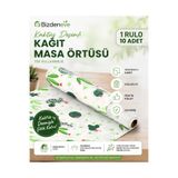 Regron Tek Kullanımlık Kağıt (1 ADET) Masa Örtüsü 100x120 cm Kaktüs Desenli, Baby Shower, Piknik, Eğlence,