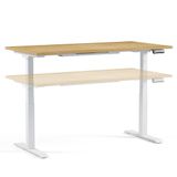 Regula Desk 3P - Elektrikli Yükseklik Ayarlı Çalışma Masası, Çift Motorlu, Bluetooth Kontrollü, 60-125 cm Ayar Aralığı, 125 kg Taşıma Kapasiteli, 3 hafızalı (Siyah Ayak - Meşe Tabla, 140x70)