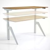 Regula Desk Dandy M - Elektrikli Yükseklik Ayarlı Çalışma Masası, Sıradışı Tasarım, Çift Motorlu Bluetooth Kontrollü, 60-125cm Ayar Aralığı, Ödüllü Kontrol Paneli (Siyah Ayak - Antrasit Tabla, 180x80)