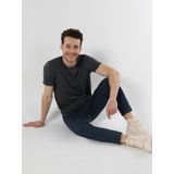Regular Fit Bisiklet Yaka Basic Antrasit Erkek Kısa Kol Tişört