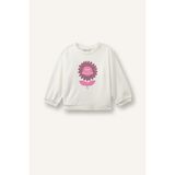 Regular Fıt Bisiklet Yaka Kalın Sweatshirt Kumaşı Sweatshirt Kız Bebek