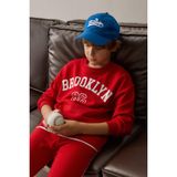 Regular Fıt Bisiklet Yaka Kolej Baskılı Sweatshirt Erkek Çocuk