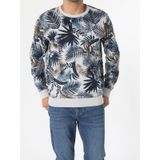 Regular Fit Desenli Gri Erkek Sweatshirt