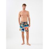 Regular Fit Erkek Deniz Şortu - Renkli - S