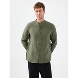 Regular Fit Erkek Gömlek U.kol - XL - Haki
