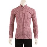 Regular Fit Erkek Gömlek - XL - Kırmızı
