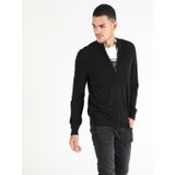 Regular Fit Erkek Siyah Hırka