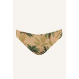 Regular Fıt Floral Simli Kumaş Bikini Alt