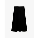 Regular Fit Midi Boy Saten Kloş Etek