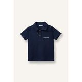 Regular Fıt Nakışlı Jakarlı Kısa Kollu Polo Tişört Erkek Bebek