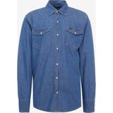 Regular Fit Normal Kesim %100 Pamuk Mavi Jean Kot Gömlek - XL