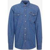 Regular Fit Normal Kesim %100 Pamuk Mavi Jean Kot Gömlek