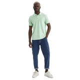 Regular Fit Polo Yaka Basic Kısa Kollu Tişört