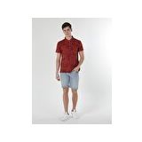 Regular Fit Polo Yaka Turuncu Erkek Kısa Kol Tişört