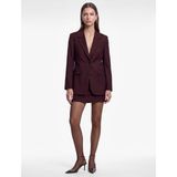 Regular Fit Uzun Kollu Cep Detaylı Düğmeli Viskon Karışımlı Blazer Ceket