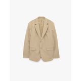 Regular Fit Uzun Kollu Cepli Düğmeli Mono Yaka Blazer Ceket