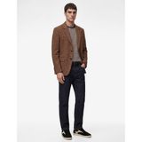 Regular Fit Uzun Kollu Kapaklı Cepli Ekose Desenli Mono Yaka Blazer Ceket